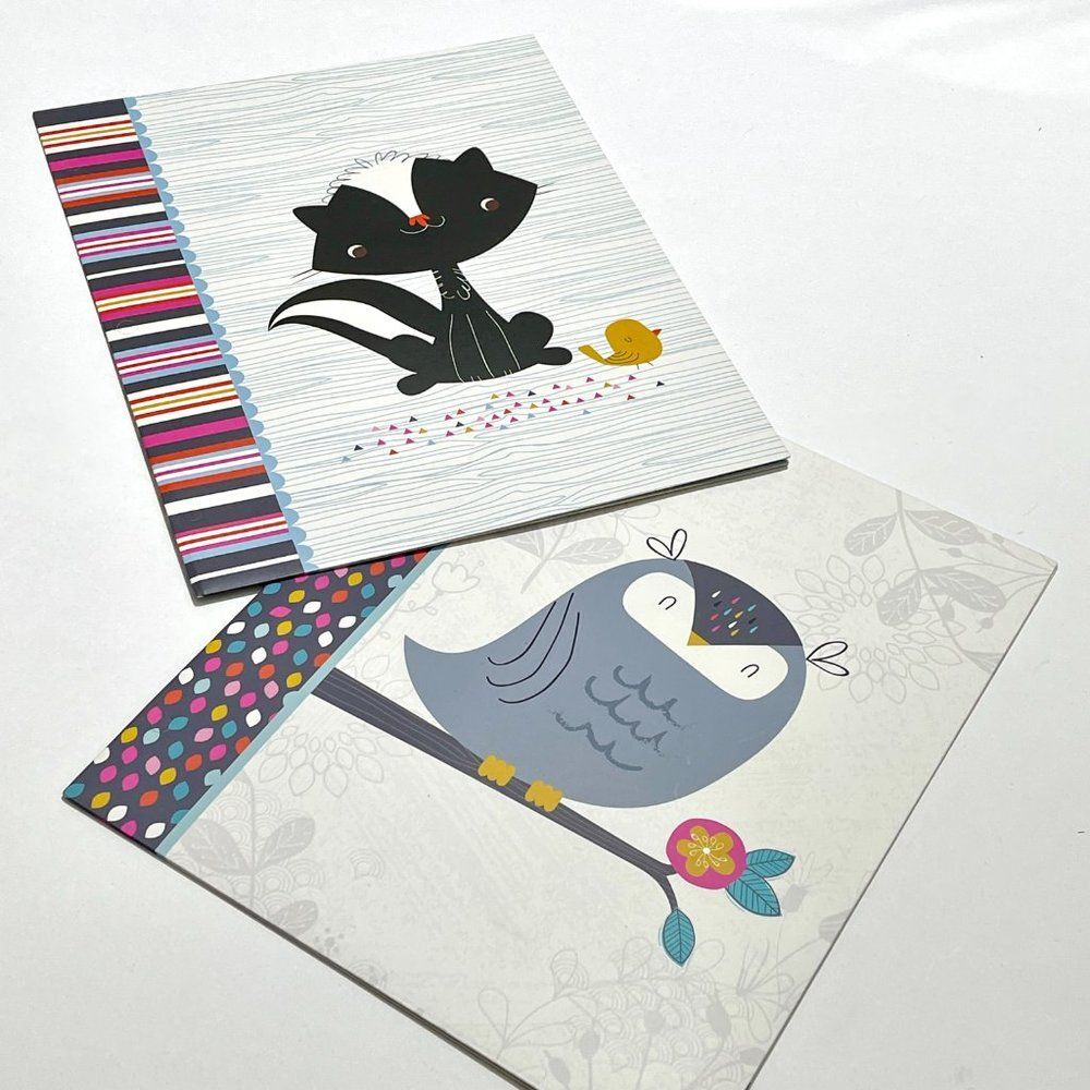set of 2 folders The Forest Friends collection lot of 5